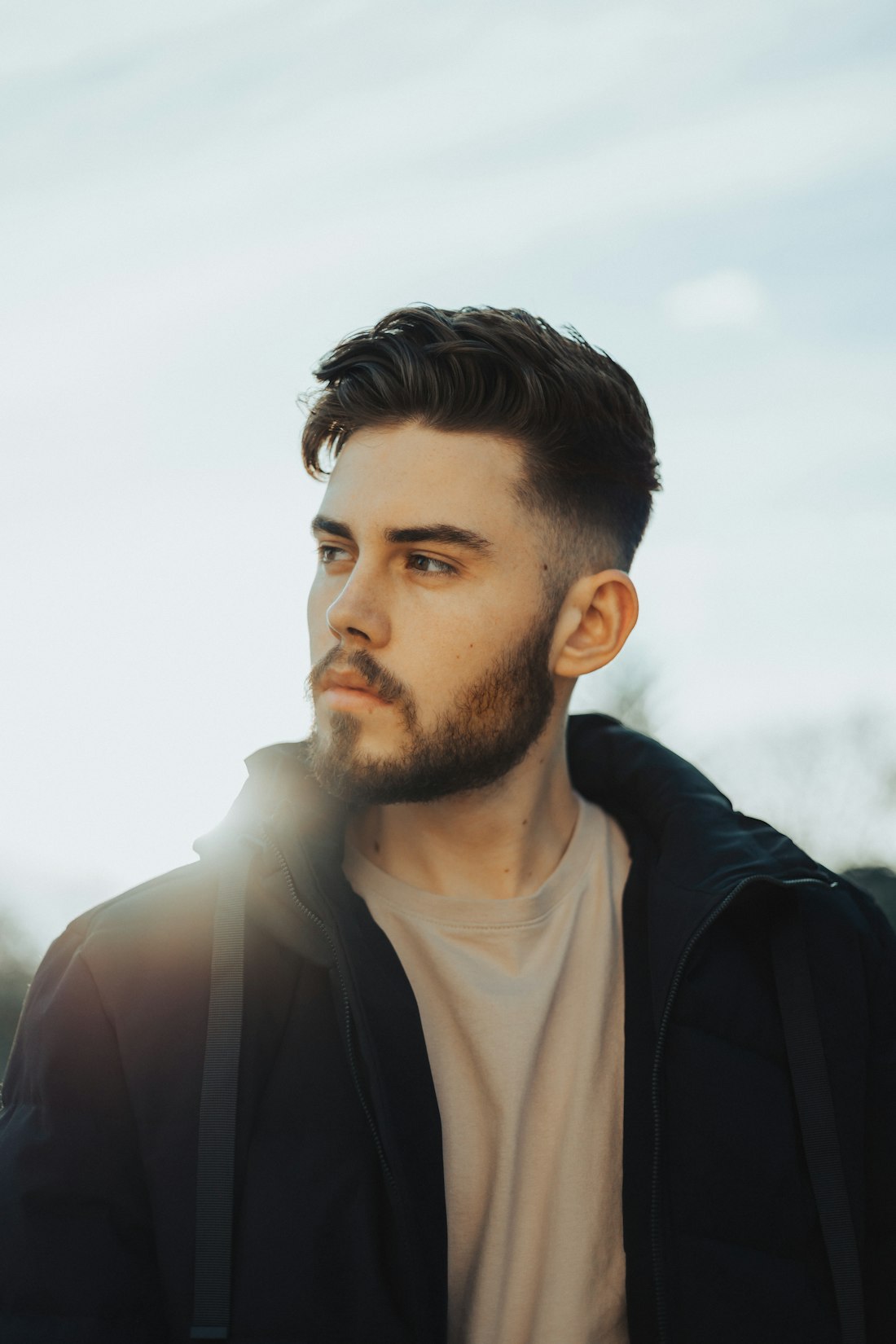 A clean finished textured cut and beard